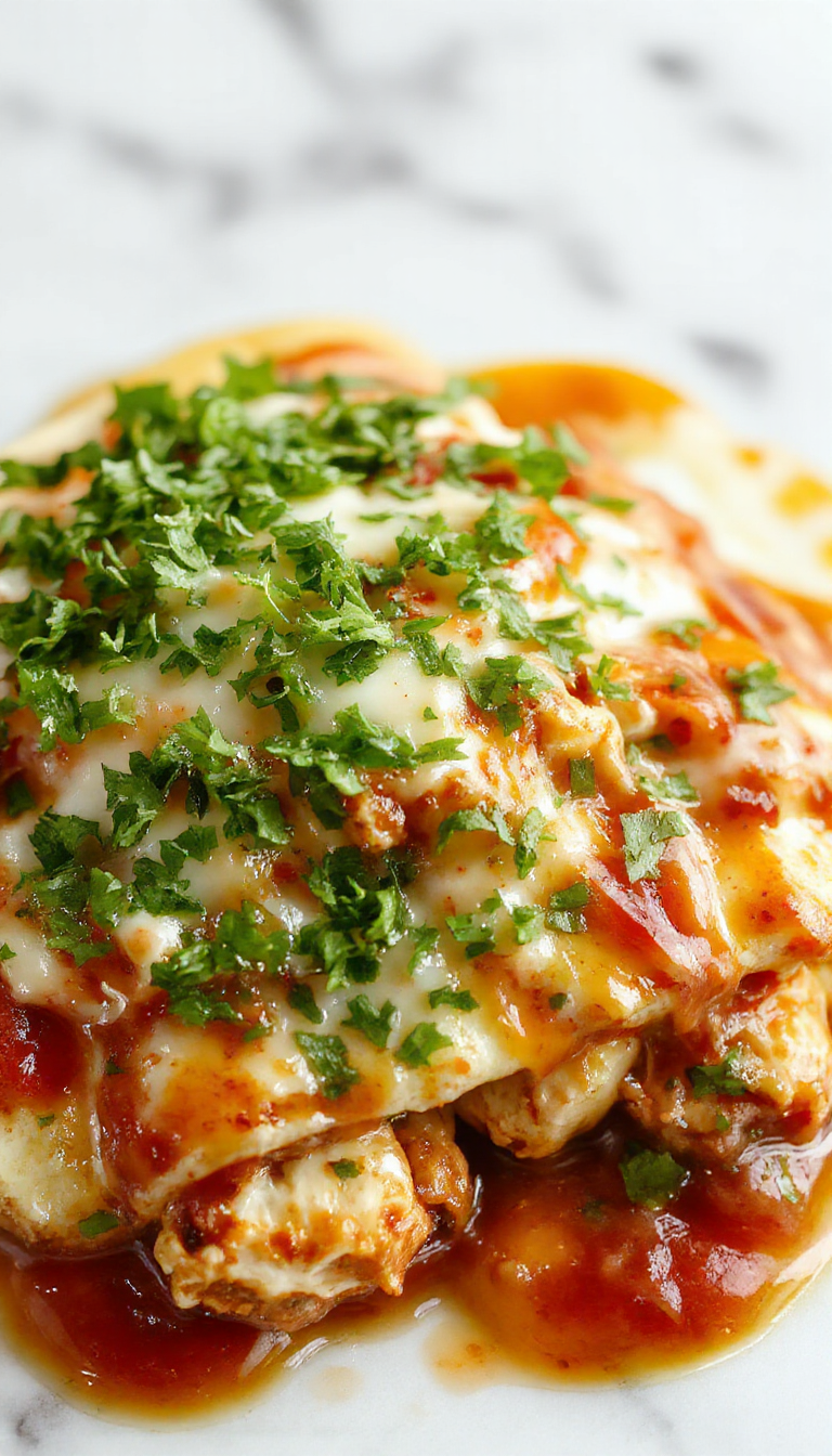 Golden chicken bacon ranch quesadilla sliced open showing melted cheese, chicken strips, bacon, and ranch sauce