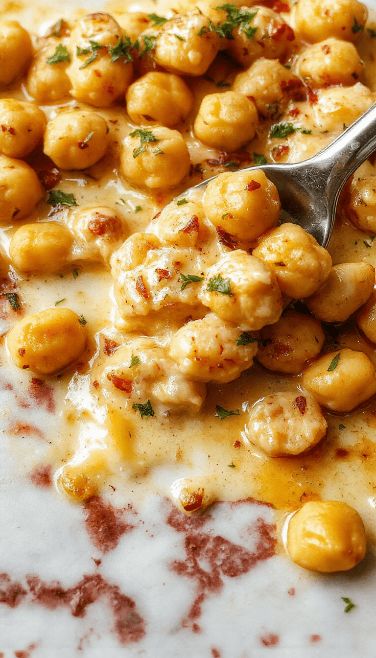 A vibrant plate showcasing creamy butter chickpeas garnished with fresh herbs, served alongside fluffy basmati rice, with a drizzle of buttery sauce, and sprinkled spices for presentation.