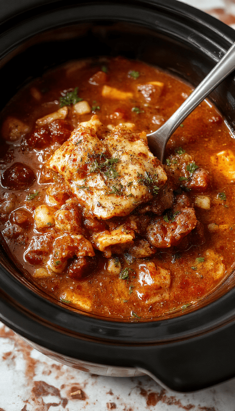 A vibrant bowl of crockpot lasagna soup topped with melted cheese, fresh basil, and pepper, served with toasted bread on a rustic wooden table