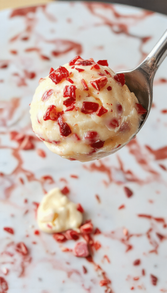 A vibrant, multi-layered trifle dessert in a clear glass bowl showcasing colorful fruit slices, creamy layers, and garnished with fresh mint and whipped cream, styled elegantly on a white plate with a rustic backdrop.