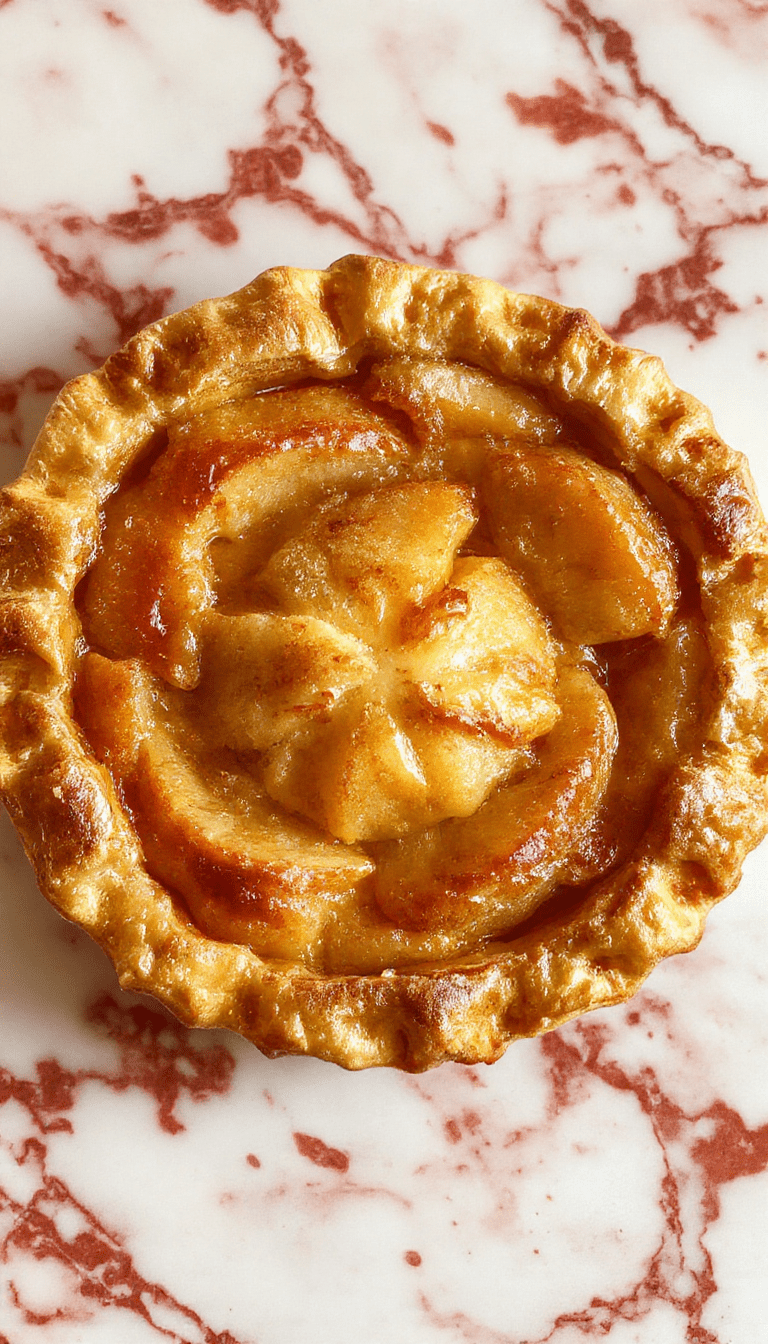 A golden-brown homemade apple pie with a flaky crust, sliced open to reveal a warm, cinnamon-spiced apple filling and a lattice top, styled on a rustic wooden surface with a dusting of powdered sugar and fresh apple slices beside it.